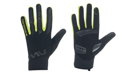 Guantes largos northwave active gel negro/amarillo