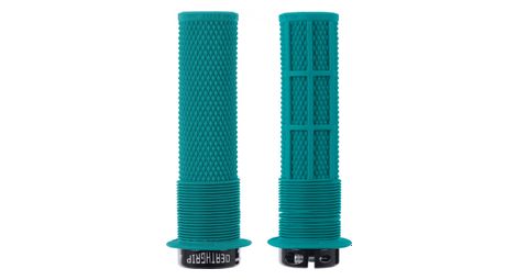 Paire de grips dmr deathgrip avec flanges bleu tribe