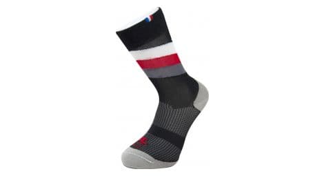 Calcetines rafa'l stripes negro / blanco / rojo