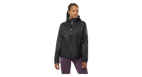 Veste imperméable femme salomon bonatti wp noir