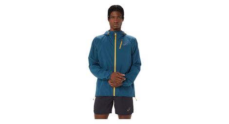 Asics fujitrail waterproof jacket blau l