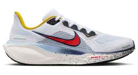 Chaussures running nike pegasus 41 blanc/bleu/rouge homme