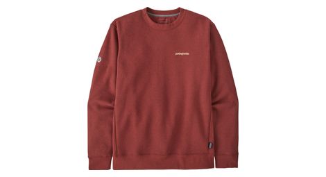 Patagonia fitz roy icon uprisal crew sudadera unisex rojo
