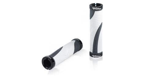 Paire de grips xlc gr s23 130 mm blanc gris