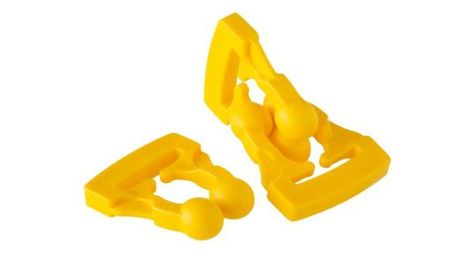 Pack 2 attaches rapides clip'on® jaune