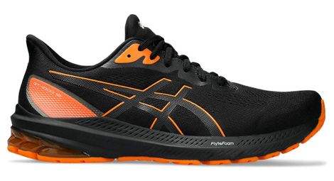 Zapatillas de running asics gt-1000 12 gtx negro naranja homme