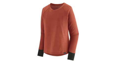 Maglia a manica lunga patagonia dirt craft donna rosso