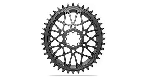 Plateau Ovale AbsoluteBlack Premium Direct Mount Offset 6 mm Sram AXS/XPLR Aluminium Noir