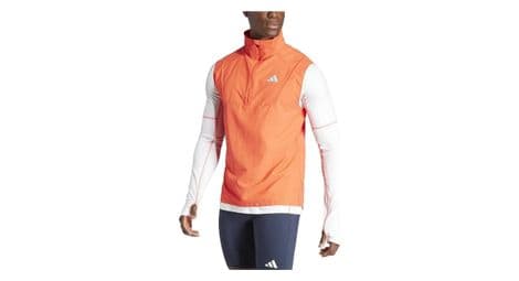 Adidas performance adizero sleeveless jacket red