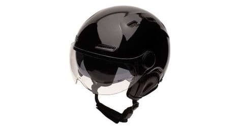 Casque urbain marko helmets - unisexe - noir brillant