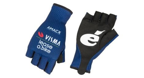 Gants courts agu team visma lease a bike - tour de france 2024 - bleu