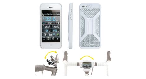 Funda de soporte topeak ridecase ii para iphone 4 y 4s blanco