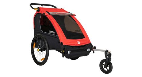 Rimorchio tandem per bambini burley honey bee rosso