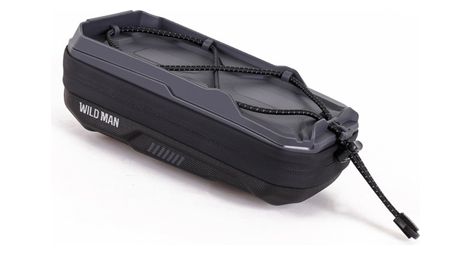 waterproof 0 6l grey bike handlebar bag wild man
