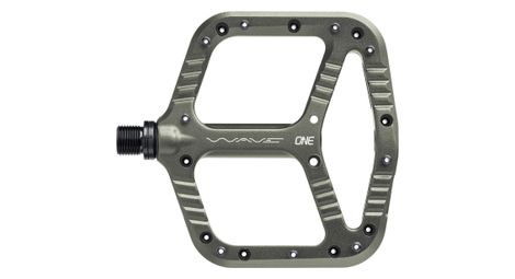 Paire de pédales plates oneup wave gris