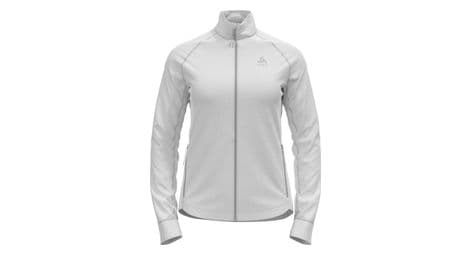 Polaire veste zippe femme odlo berra blanc