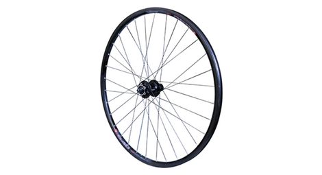 Roue vtc 700x35 disc arriere m640 alu noir moyeu pour shimano disc m745 6 trous pour cassette shiman