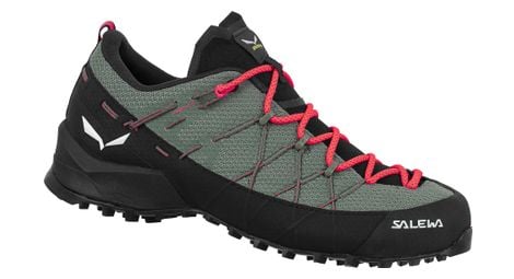 Damen-aspirantenschuhe salewa wildfire 2 grün