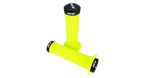 Paire de grips ice fury lock-on jaune