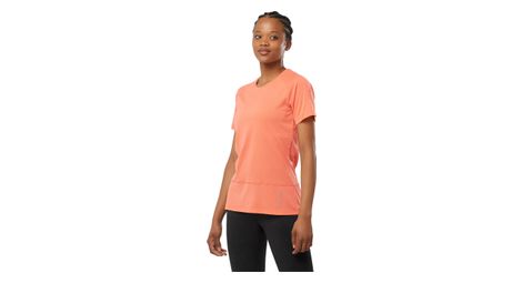 Maillot manches courtes femme salomon cross run corail