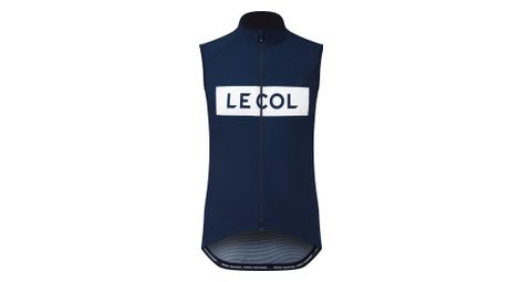 Gilet Coupe-vent Sans Manches Homme Le Col Sport Logo Bleu