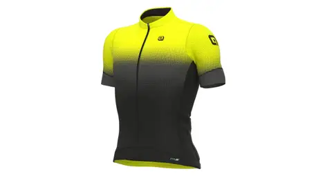 Maillot manches courtes alé gradient jaune fluo