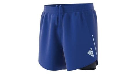 Short deux-en-un conçu pour la course à pied adidas