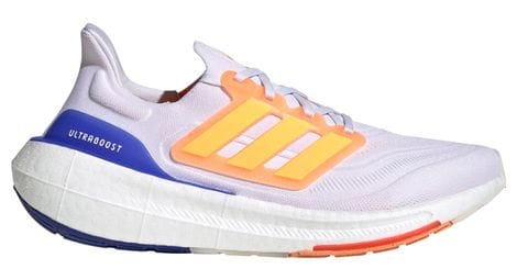 Chaussures de running adidas running ultraboost light blanc orange bleu unisexe