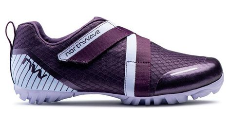 Zapatillas de spinning moradas northwave active mujer