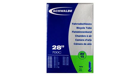 Cámara de aire schwalbe 700x18-28 schrader 28'' (18/28-622/630)