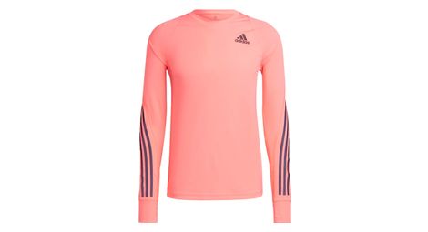Maillot manches longues adidas run icon rouge homme