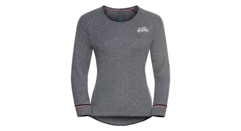 Maillot manches longues odlo active warm originals eco gris femme