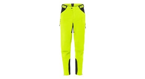 Pantalon vaude qimsa softshell ii jaune fluo