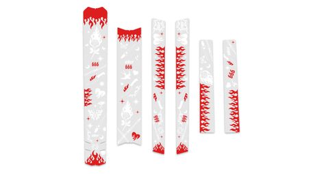 Kit de protección para el cuadro Slicy Hell Yeah Blanco brillante