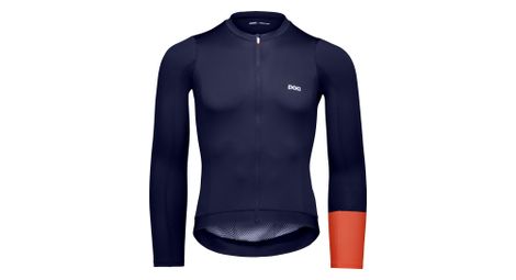 poc cadence men s long sleeve jersey blue orange