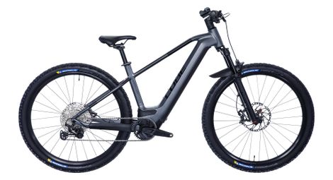 Vtt electrique semi rigide cube reaction hybrid slt 750 shimano xt 12v 750 wh 27 5   gris prizm silver    produit reconditionne