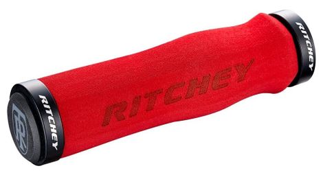 Manopole ritchey wcs ergo locking 4-bolt red 130mm