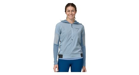 Patagonia airshed pro pullover women's trail running jacket blue l