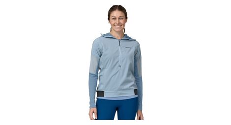 Veste trail running femme patagonia airshed pro pullover bleu