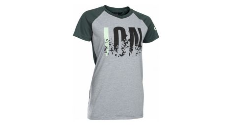 T-shirt ion lettere scrub amp wms maniche corte grigio melange