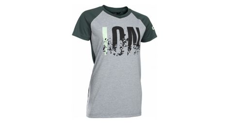 Blusa médica ion letters amp wms manga corta gris melange xs