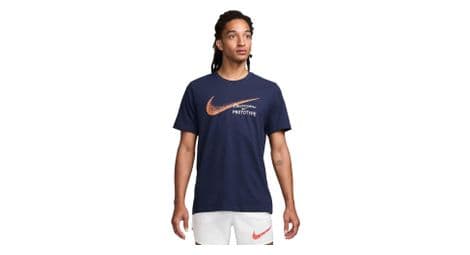 Maillot manches courtes nike founders bleu homme