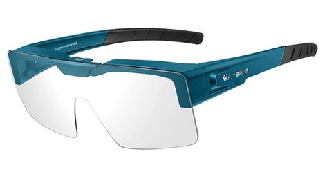 Lunettes de vélo photochromiques transparentes - bleu