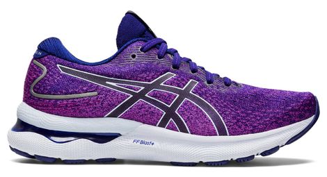 Asics gel nimbus 24 laufschuhe blau violett damen