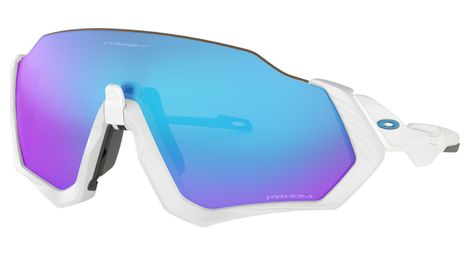 Paire de lunettes oakley flight jacket blanc/prizm sapphire ref : oo9401-0237
