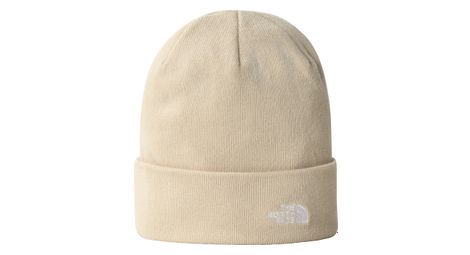 The north face norm beige unisex beanie