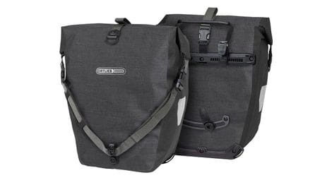 Ortlieb pair of luggage rack back-roller plus 40 l granite / black