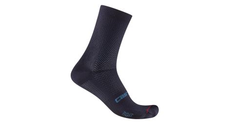 Chaussettes castelli espresso 2 femme bleu