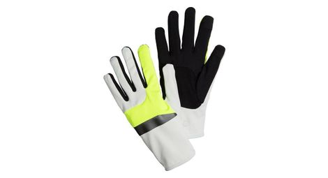 Paire de gants hiver brooks running fusion midweight run visible blanc jaune