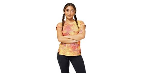New balance all terrain trail print women's multi-color short sleeve shirt